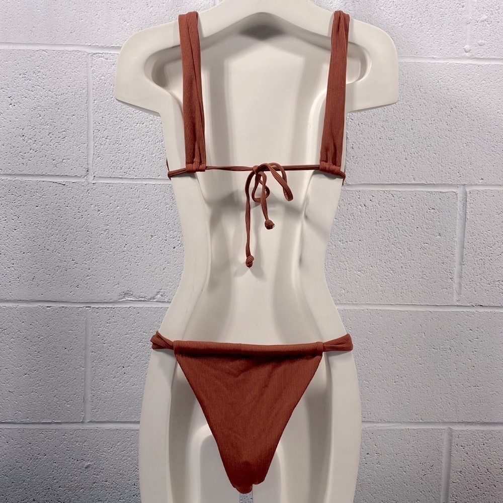 NWT Zaful rust brown 2 Pc bikini - Picture 5 of 12